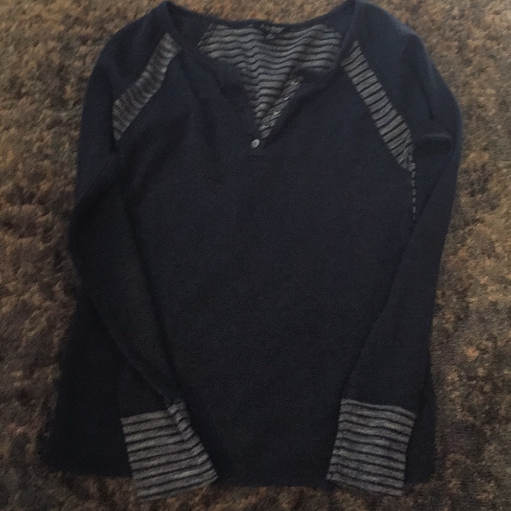 Lucky Brand Henley Navy Shirt
